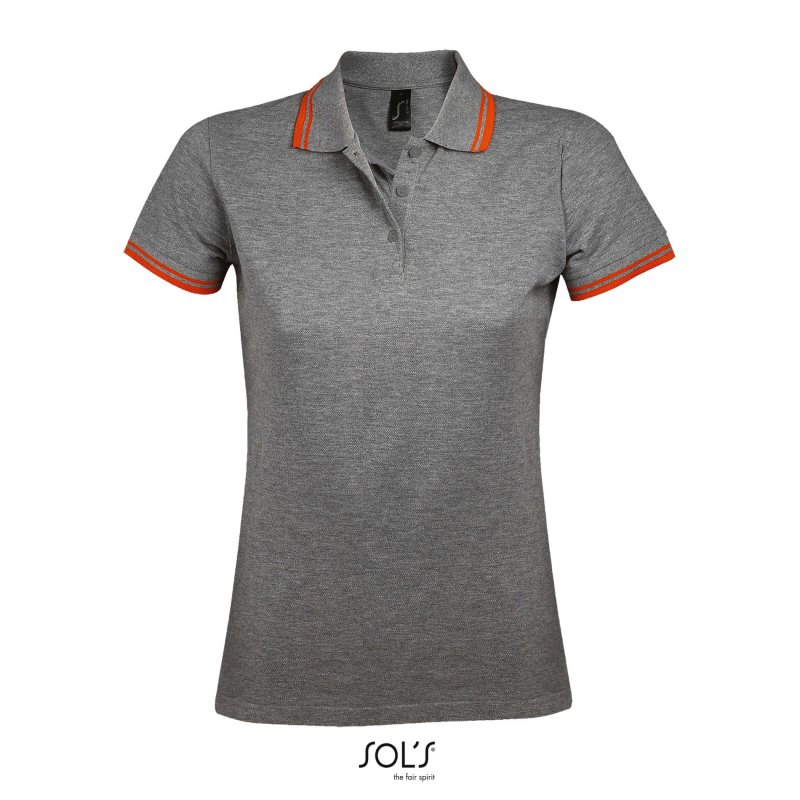 grigio melange-arancio